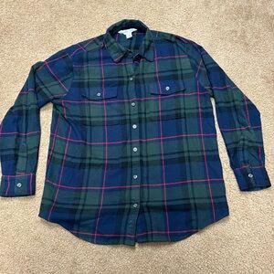 Old Navy women “The Boyfriend Shirt” flannel. XS